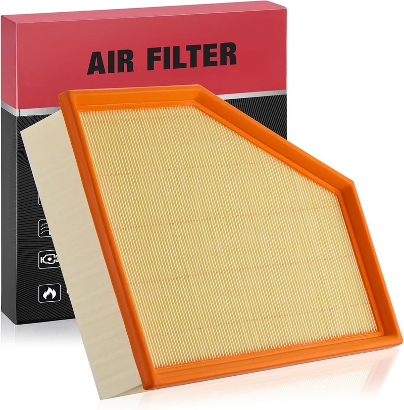 BDFHYK PA99308 Engine Air Filter Compatible with BMW 530i 540i 740i 745e 840i (xDrive), X3 X4 X5 X6 X7 & More, 2.0L 3.0L, Replace# 13718577170 - Image 1